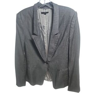 Boss Hugo Boss Blazer Jacket‎ Business Career Minimalist Gray Size US 10 Nwot